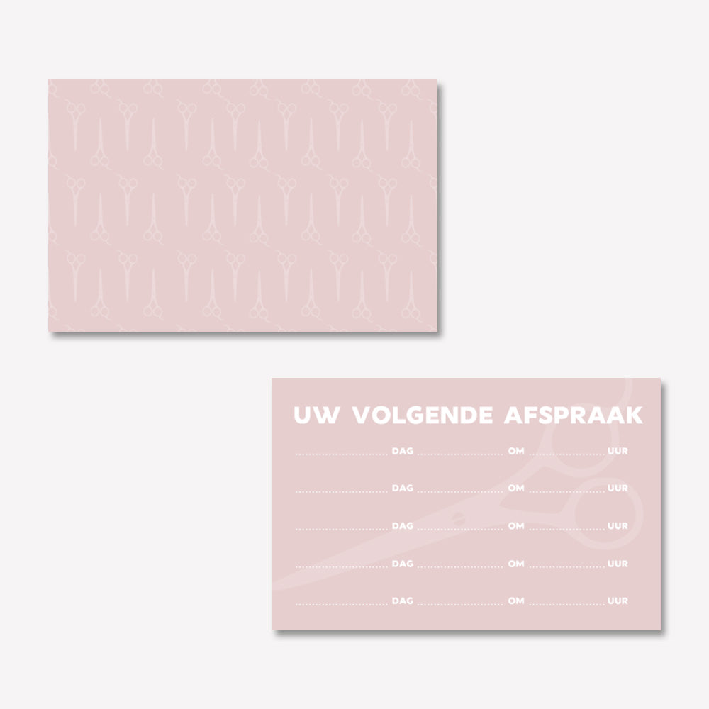 Afsprakenkaartje Modern