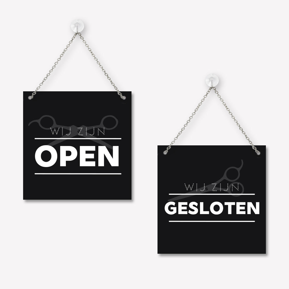 Open/gesloten bordje Modern