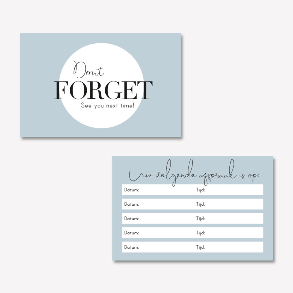 Afsprakenkaartje Elegant