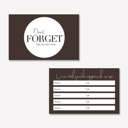 Afsprakenkaartje Elegant