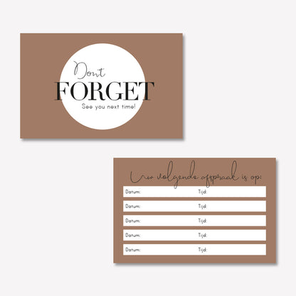 Afsprakenkaartje Elegant