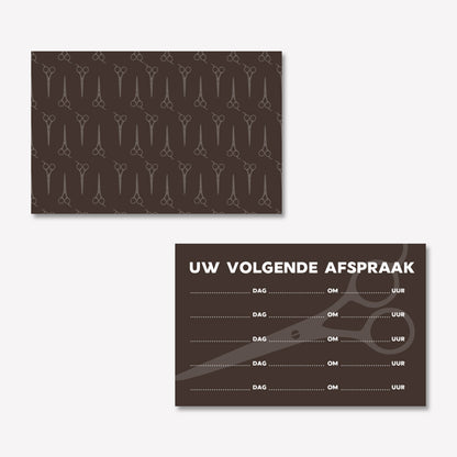 Afsprakenkaartje Modern
