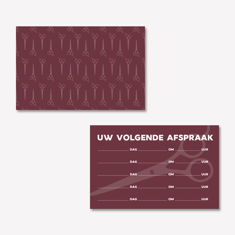 Afsprakenkaartje Modern