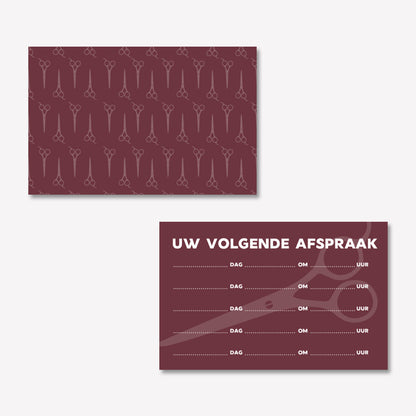 Afsprakenkaartje Modern