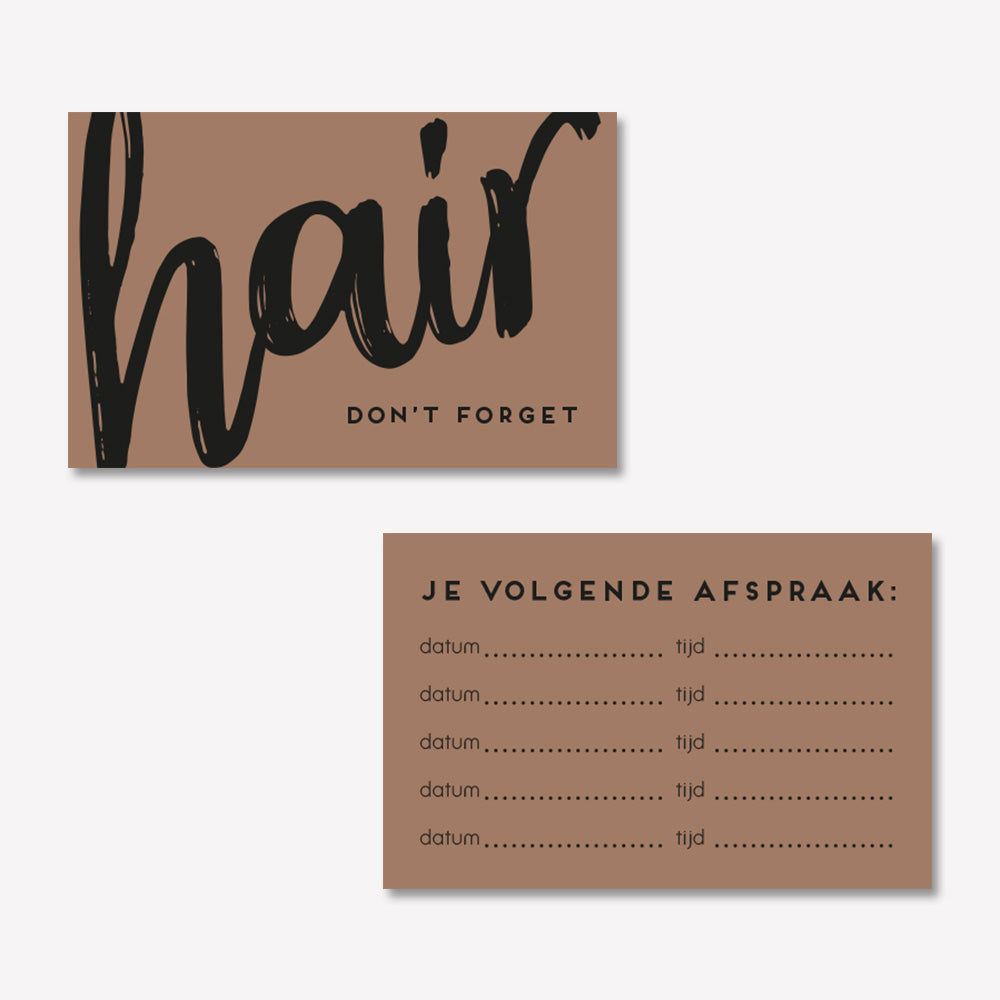 Afsprakenkaartje Trendy