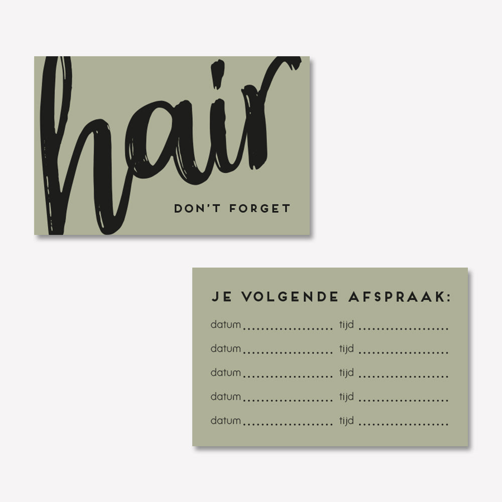 Afsprakenkaartje Trendy