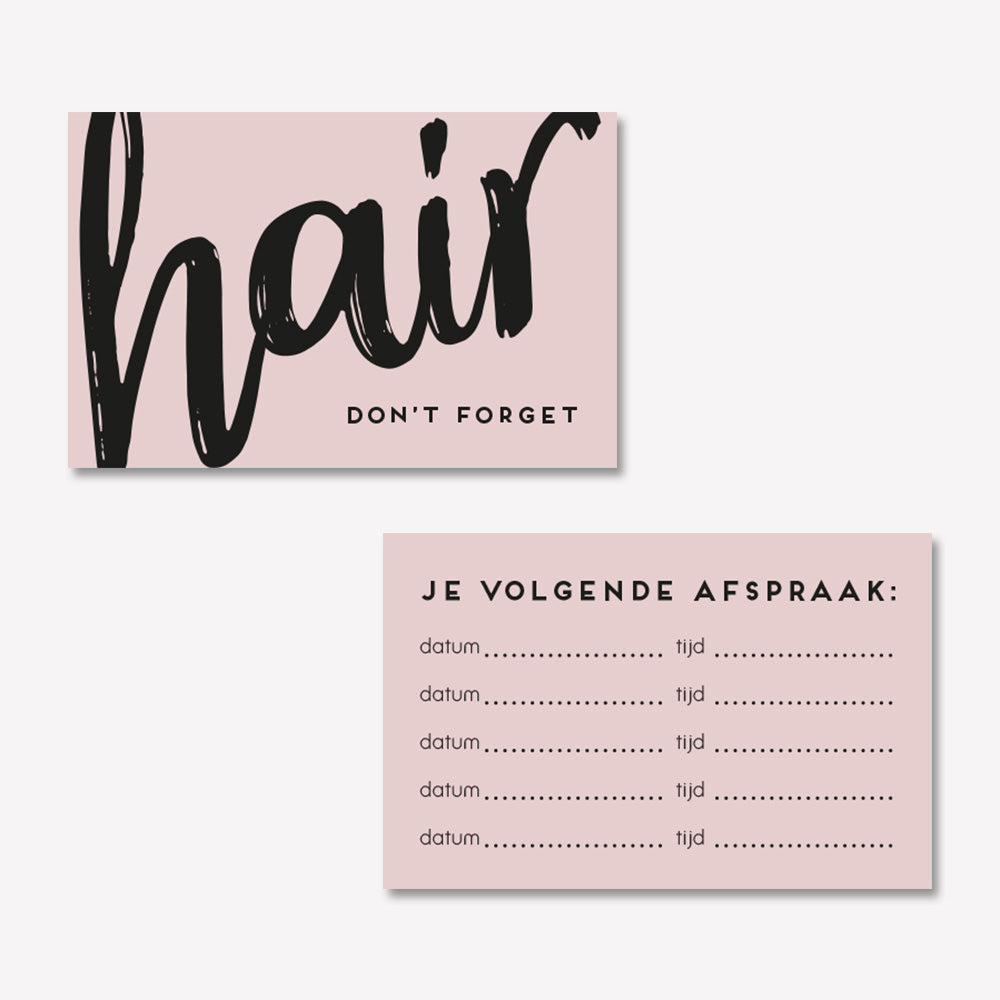 Afsprakenkaartje Trendy