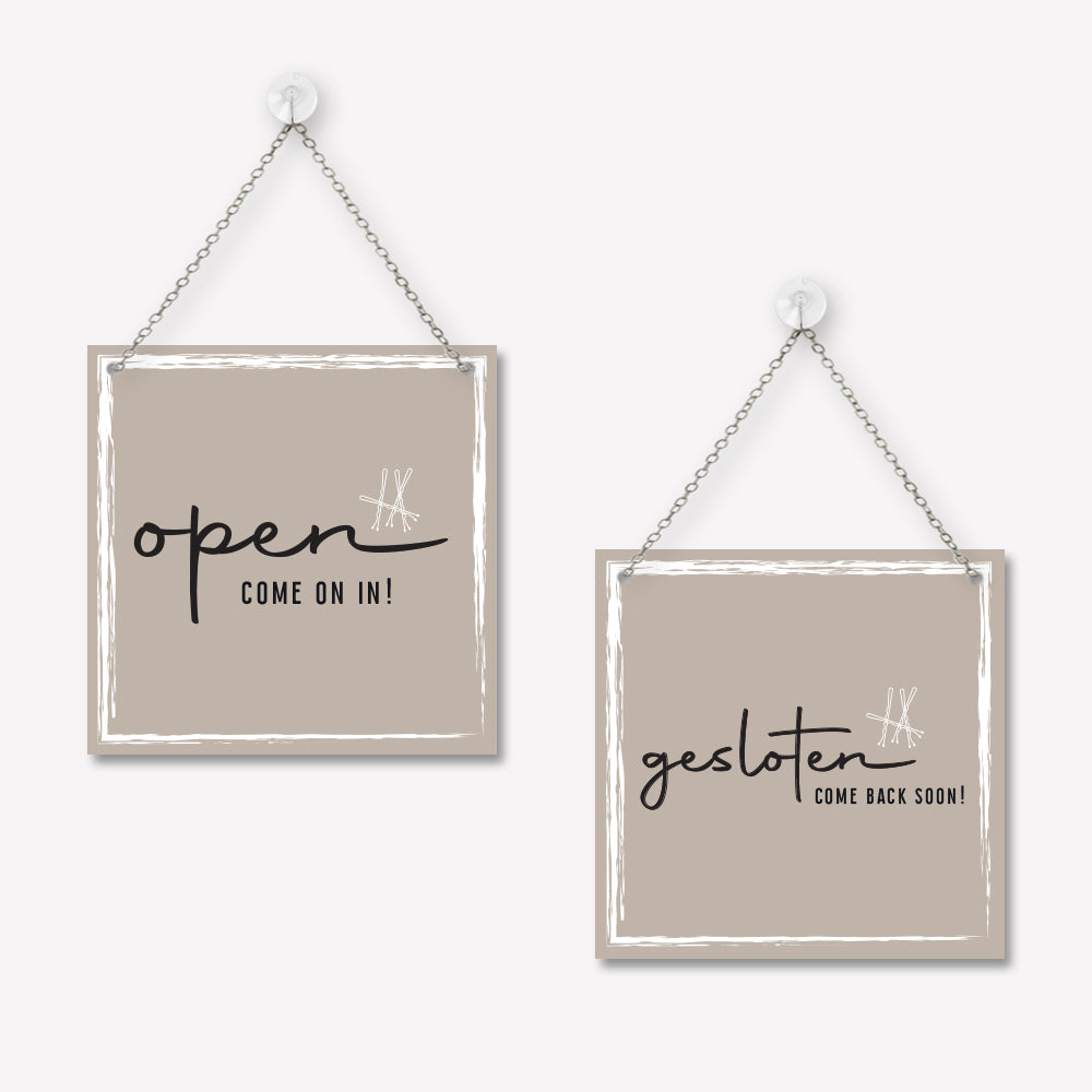 Open/gesloten bordje Classy