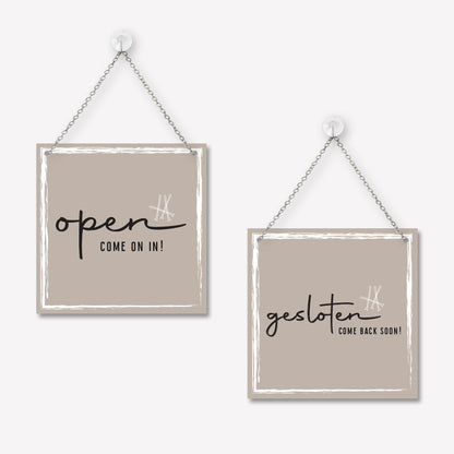 Open/gesloten bordje Classy