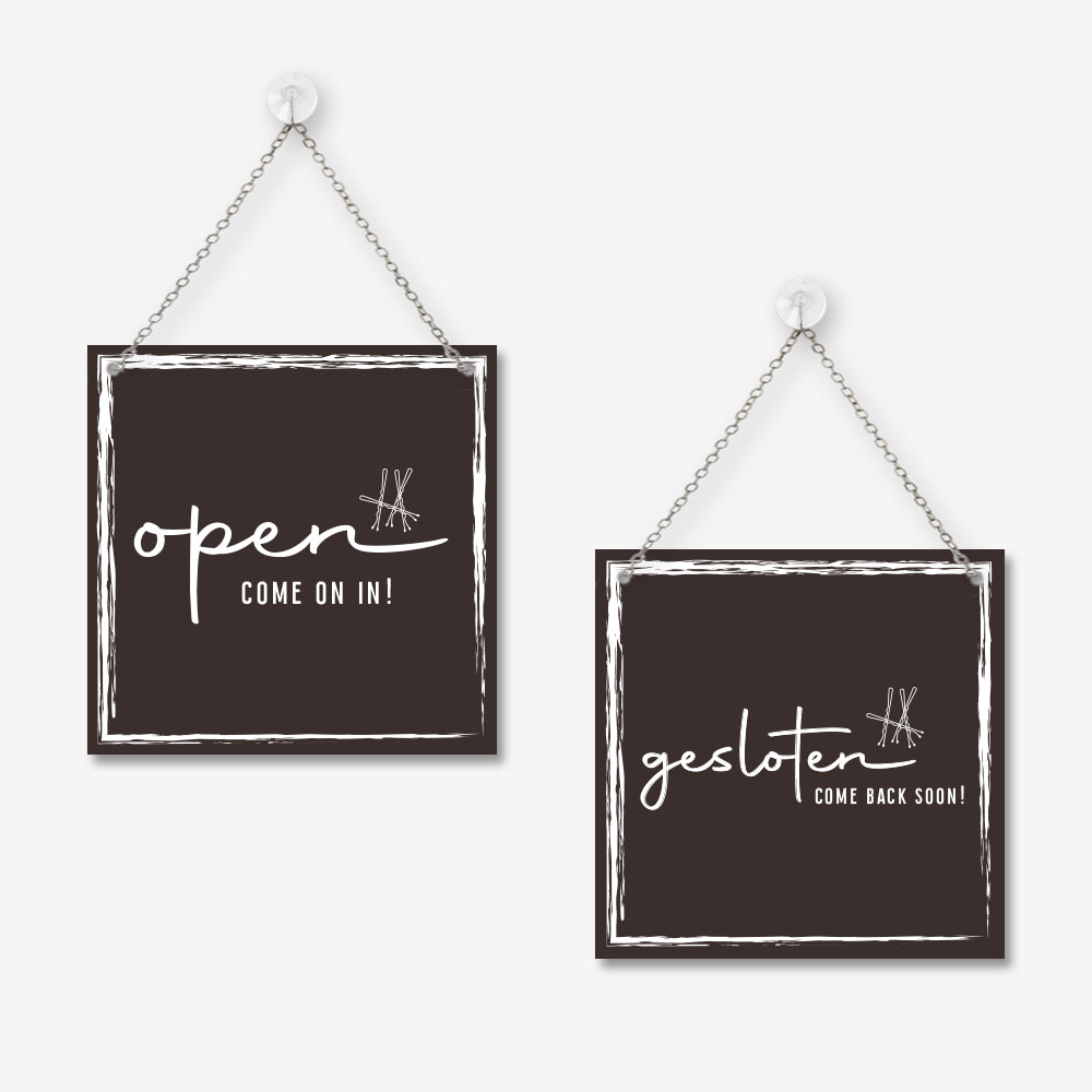 Open/gesloten bordje Classy