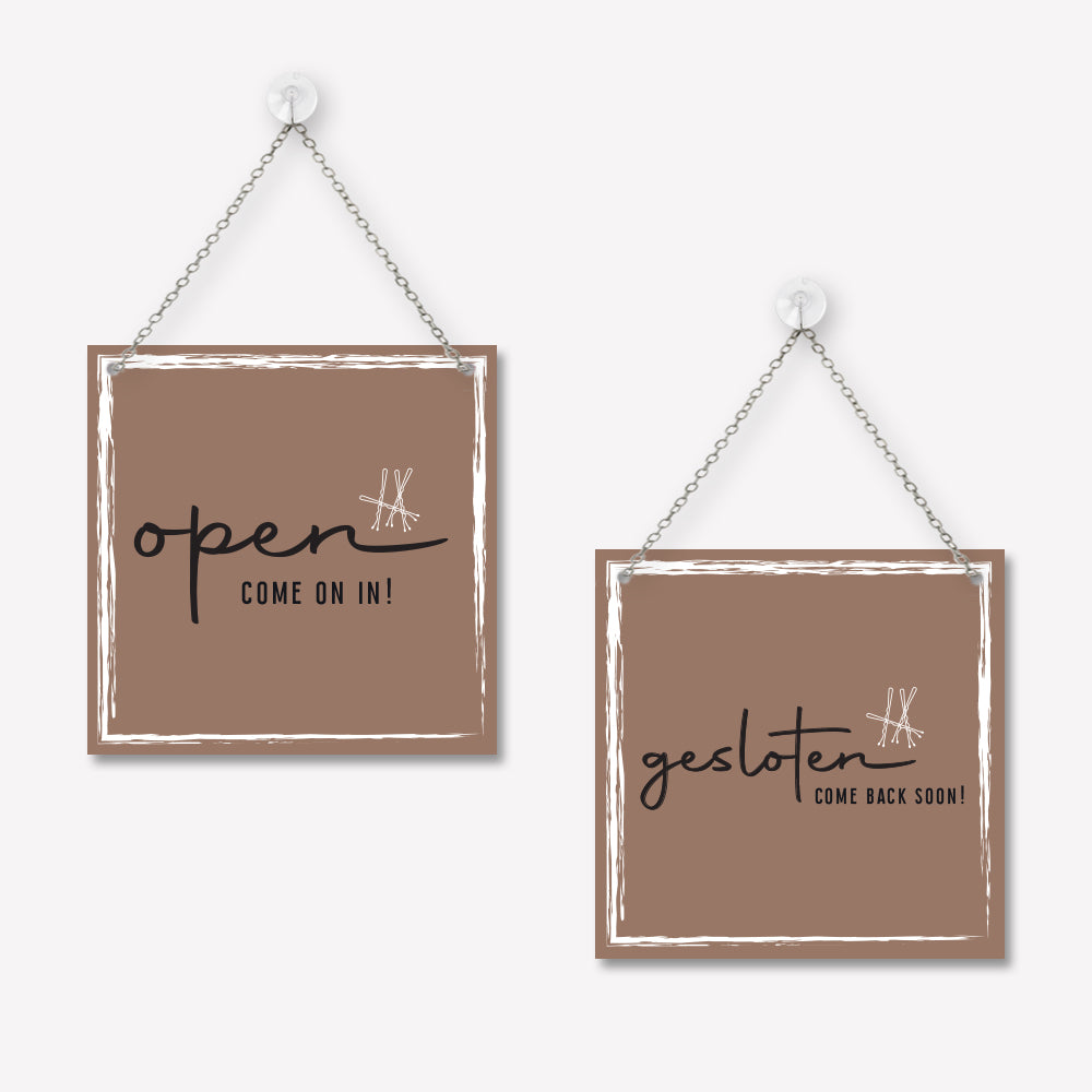 Open/gesloten bordje Classy