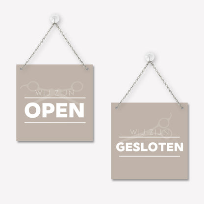 Open/gesloten bordje Modern