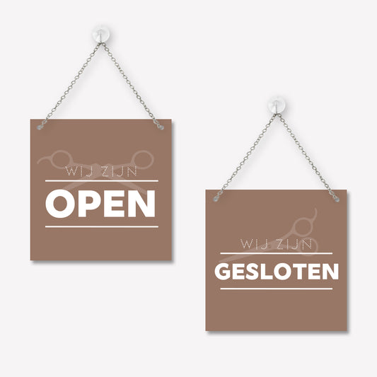 Open/gesloten bordje Modern