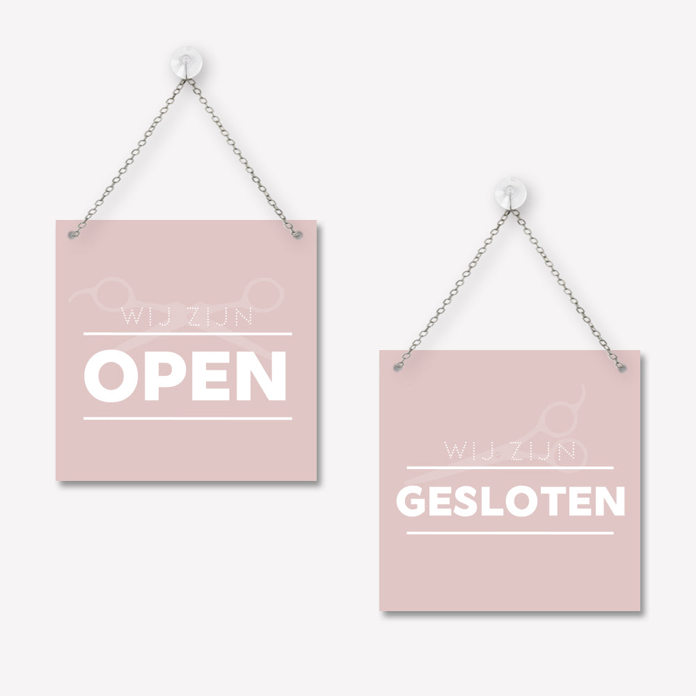 Open/gesloten bordje Modern
