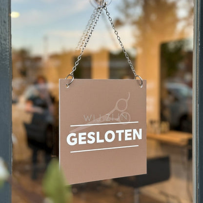 Open/gesloten bordje Modern
