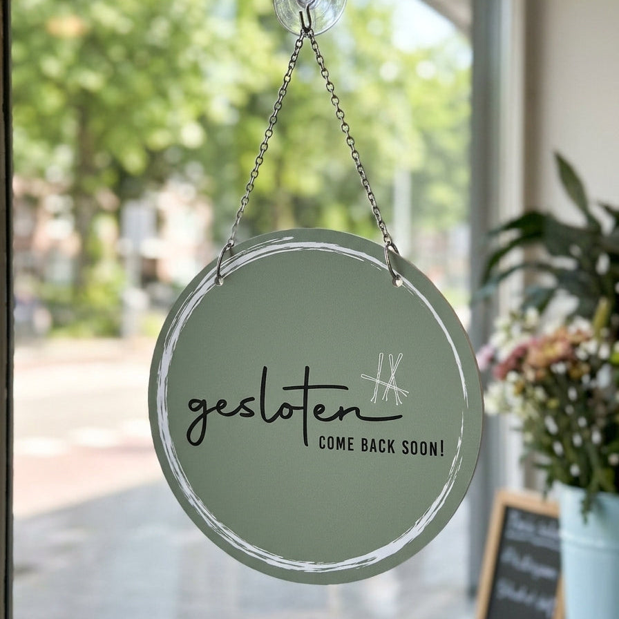 Open/gesloten bordje Classy
